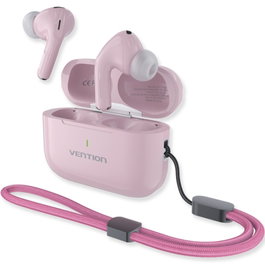 Vention Echo Lite E11 Plus Auriculares Bluetooth con Estuche de Carga y Autonomía 30h, Rosas
